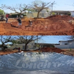 Lona para Lago Tanque Ornamental PP/PE: 13 x 6m Impermeável Sem toxinas para Reservatório de água potavel